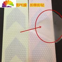 舒适主义货车反光贴汽车反光膜自行电瓶车防撞反光条警示贴纸箭头导向标 5CM白底蓝箭头3米车贴