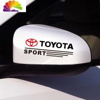 舒适主义丰田致炫威驰 FS RAV4 卡罗拉后视镜反光镜汽车贴纸 车贴 黑加红13cm一对