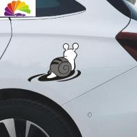 舒适主义蜗牛划痕贴 遮挡擦痕 个性汽车贴纸 搞笑可爱贴纸 车贴 车尾贴 20厘米*14.6厘米