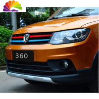 舒适主义东风风光580改装330改色贴膜370汽车装饰贴纸360中网三色拉花车贴 360[红+浅蓝]