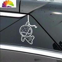 舒适主义电动车摩托车蜘蛛侠卡通车贴个性搞笑车贴纸刮痕贴汽车反光贴定制 40厘米颜色备注