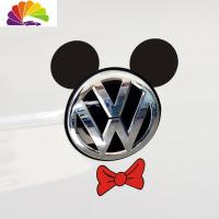 舒适主义个性车贴搞笑创意大众车标贴新POLO后尾标贴 高尔夫改装车贴可爱 奇奇