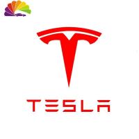 舒适主义特斯拉 tesla model x s反光车标贴膜装饰车贴轮毂把手改装配件 MODELX反光红色(全套)