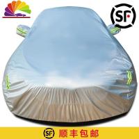 舒适主义专用于保时捷718boxster卡宴911macan牛津布车衣车罩防晒防雨隔热 加绒款银色