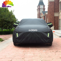 舒适主义沃尔沃XC60车衣车罩S90/XC90/XC40/V40/S60L车衣冬季加厚保暖车套 黑色涤纶牛津布[普通反光
