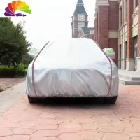 舒适主义jeep自由光指南者车衣自由侠大切诺基大指挥官车衣车罩冬季加厚套 银色涤纶牛津布[升级绕车反光条]