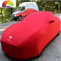 舒适主义特斯拉Model 3 Model X Roadster车衣汽车罩Model Y防晒雨Model S 红色3D立体