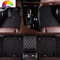 舒适主义2019款马自达CX-5昂克赛拉CX-4 马自达6阿特兹全包围专用汽车脚垫 双层黑色金线+黑色丝圈