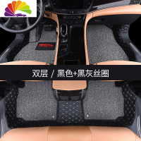 舒适主义专用 于2019款别克君越脚垫全包围20 12款新君越汽车后备箱垫13款 [黑色+黑灰双层脚垫]
