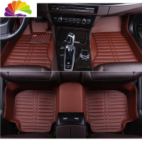 舒适主义一汽大众13/14/15年新款捷达全包围脚踏垫脚踩垫专用皮大汽车脚垫 棕色-拍下留言车型年份