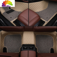 舒适主义专用于汽车朗逸速腾迈腾帕萨特polo途观l宝来全包围丝圈脚垫 米色+米色丝圈(双层加厚)专车专用留言车型