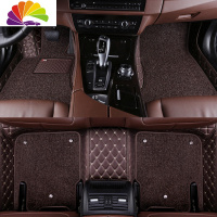 舒适主义2019款保时捷macan迈凯卡宴 Panamera帕拉梅拉全包围专用汽车脚垫 丝圈款[咖啡色双层]