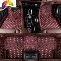 舒适主义2019款保时捷macan迈凯卡宴 Panamera帕拉梅拉全包围专用汽车脚垫 皮质款[酒红色单层]