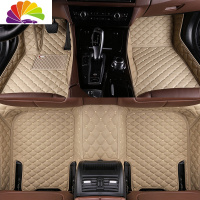 舒适主义2019款JEEP指南者 自由光自由侠 大切诺基全包围专用汽车脚垫2018 皮质款[米色单层]