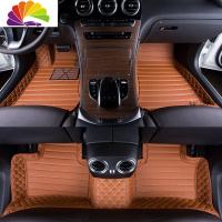 舒适主义2017-2019款大众途锐脚垫新途锐专用全包围脚垫双层丝圈汽车脚垫 [卡宴黄]单层款