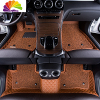 舒适主义2017-2019款大众途锐脚垫新途锐专用全包围脚垫双层丝圈汽车脚垫 [卡宴黄]双层款