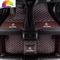 舒适主义19款专用于广汽讴歌CDX脚垫TLX-L MDX RDX ZDX ILX全包围汽车脚垫 单层咖色+LOGO
