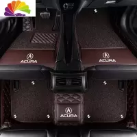 舒适主义19款专用于广汽讴歌CDX脚垫TLX-L MDX RDX ZDX ILX全包围汽车脚垫 双层咖色+咖色丝圈+LO