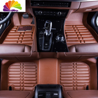 舒适主义吉利远景轿车新老18/17/2019/15/16款全包围专用手动挡汽车脚垫大 棕色
