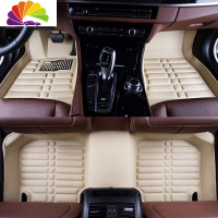 舒适主义吉利远景轿车新老18/17/2019/15/16款全包围专用手动挡汽车脚垫大 米色