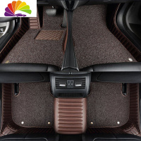 舒适主义新款别克新君威脚垫昂科拉昂科威君越英朗凯越全包围汽车脚垫专用 横条咖啡色+咖啡色丝圈