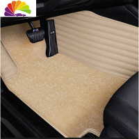 舒适主义皮汽车脚垫包围专用宝马新5系3系530li525li320li740liX1X3X5 米色皮+米色轩尼丝双