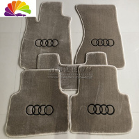 舒适主义奥迪A6L Q5 Q7 A8L A4L A5 A7 Q3 A3 专车专用毛汽车脚垫定制 杏色丙纶[舒适软毛]