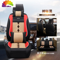 舒适主义东风风行菱智M3/V3/M5风行S500EV景逸X6座套全包汽车专用七座坐垫 七座豪华版[神秘黑]
