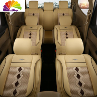 舒适主义东风风行菱智M3/V3/M5风行S500EV景逸X6座套全包汽车专用七座坐垫 七座标准版[温馨米]