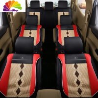 舒适主义东风风行菱智M3/V3/M5风行S500EV景逸X6座套全包汽车专用七座坐垫 七座标准版[神秘黑]