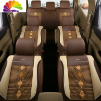 舒适主义东风风行菱智M3/V3/M5风行S500EV景逸X6座套全包汽车专用七座坐垫 七座标准版[米咖色]