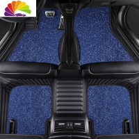 舒适主义2020款宝马新5系GT525LI 320li x1X26X3X5皮专用包围汽车脚垫 双层款—黑蓝色