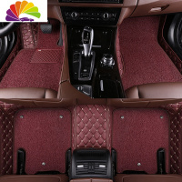 舒适主义雷克萨斯ES300hES200NX200UX260hES240CT200h全包围汽车专用脚垫 菱格双层酒红色+酒