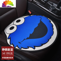 舒适主义汽车坐垫四季通用三件套单片亚麻防滑座垫单个屁屁垫后排车座椅垫 NN工艺单座-睁眼款蓝