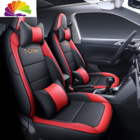 舒适主义大众tcross座套途铠专用全包座垫T-cross途凯四季通用汽车坐垫套 T-cross专用全皮黑线红色豪华版
