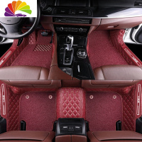 舒适主义适用比亚迪宋pro脚垫全包围专用19款宋max脚垫宋dm盖世版汽车脚垫 [双层款]红色+红色包门槛