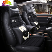 舒适主义适用于本田CRV座套全包专用汽车坐垫2019款crv座垫四季通用座椅套 17-20款透气网卡通版