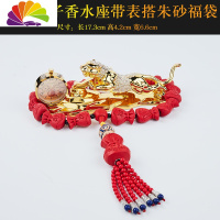 舒适主义豹子貔貅车载香水摆件汽车用座式香水男士车内饰品香水座淡香 [带表]满钻豹子香水座带表搭朱砂福袋