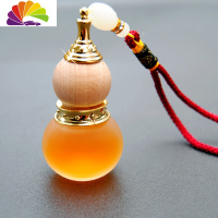 舒适主义梓安 汽车用品香水挂件 车载香水座 车用挂式精油 葫芦摆件 桔色古龙香