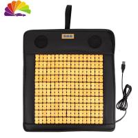 舒适主义汽车通风坐垫办公室夏季透气带风扇usb吹风制冷竹片凉垫电脑椅垫 经典黑(时尚豪华款)