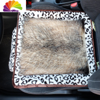 舒适主义獾皮坐垫 獾子皮座垫 獾皮方垫 汽车单坐垫 獾皮原皮坐垫 白色豹纹整张款