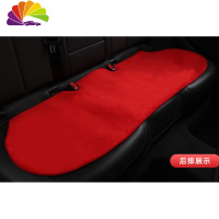 舒适主义适用于保时捷卡宴坐垫macan帕拉梅拉718汽车坐垫四季通用座垫改装 鲜艳红-保时捷标[后座-1片装]