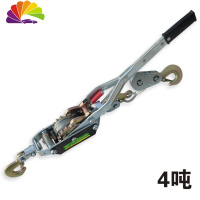 舒适主义胜达汽车牵引器绞盘应急绳自架游急救钢丝绳收紧器紧线器 拖车绳 4顿3米牵引器