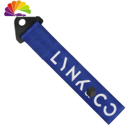 舒适主义适用于领克01/02/03潮牌改装潮流拖车绳装饰定制牵引绳前杠拖车带 (普通字)link&co[蓝色]