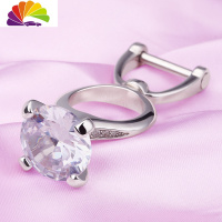 舒适主义适用于汽车钥匙扣宝马本田大众丰田奥迪奔驰本田创意钥匙挂件 白钻戒扣