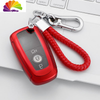 舒适主义专用福特福克斯蒙迪欧钥匙包套锐界18款翼博新福睿斯汽车钥匙扣壳 红色标准款(升级全包款)
