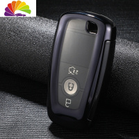 舒适主义专用福特福克斯蒙迪欧钥匙包套锐界18款翼博新福睿斯汽车钥匙扣壳 黑色单壳(送马蹄扣)