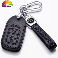 舒适主义雅阁钥匙套皮十代雅阁钥匙套10代专用本田雅阁钥匙套9.5车包扣 B款黑色(一键启动3个按键)(新款皮汽车钥匙扣