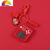 舒适主义汽车钥匙扣定制照片挂绳挂件女亚克力卡通可爱情侣编织钥匙链diy 游戏机红色钥匙扣(配件)