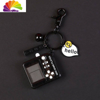 舒适主义汽车钥匙扣定制照片挂绳挂件女亚克力卡通可爱情侣编织钥匙链diy 游戏机黑色钥匙扣(配件)